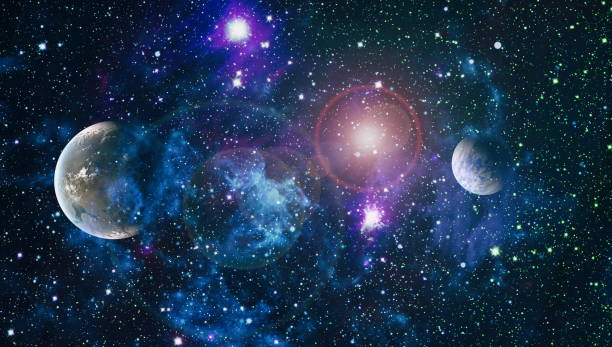 istock Nebula and galaxies in space. Elements of this image furnished by NASA. 863826150