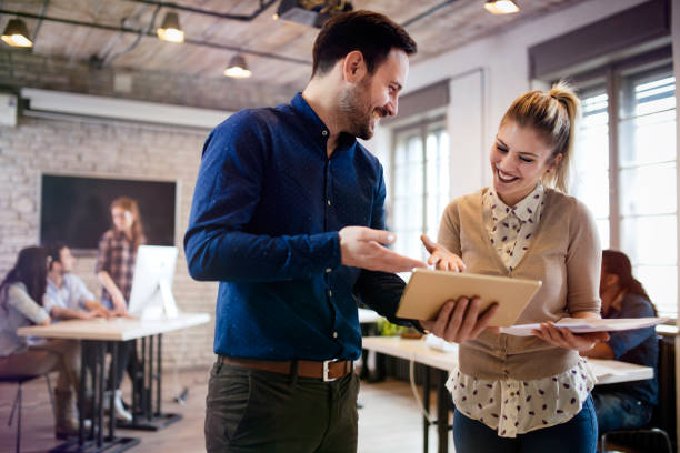 istock Picture of young designers using tablet in office 863829350