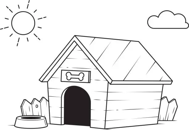 Vector illustration of Dog House