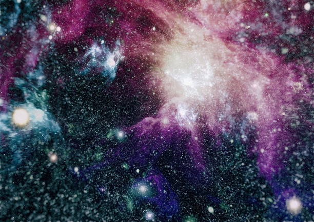 istock Nebula and galaxies in space. Elements of this image furnished by NASA. 863836442