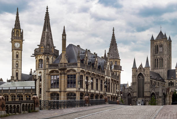 istock Medieval buildings and towers 863839182