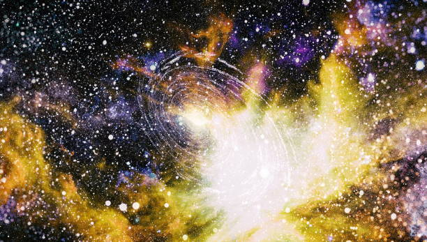istock Nebula and galaxies in space. Elements of this image furnished by NASA. 863842194