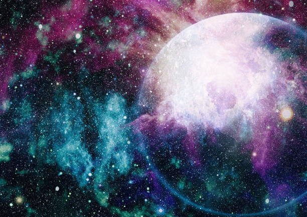 istock Nebula and galaxies in space. Elements of this image furnished by NASA. 863842756