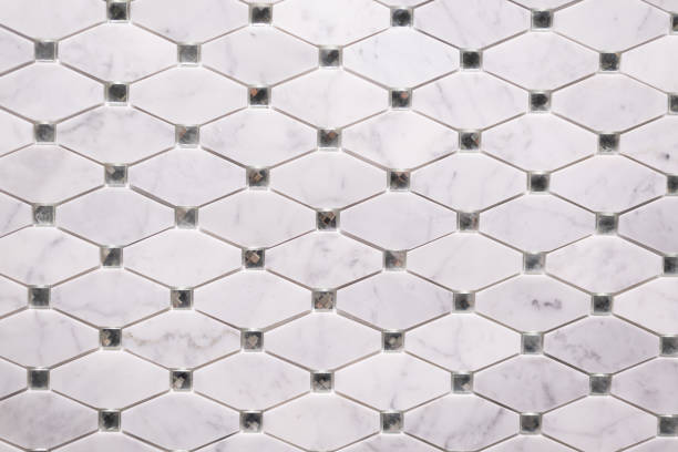 istock Ceramic tiles for bathroom or kitchen. Background texture with gray cracks 863857742
