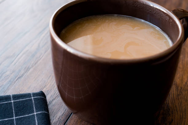 istock Masala Chai Tea in a big brown Cup. 863857864