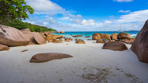 istock Catamarans at anse lazio on the seychelles 57 863884632