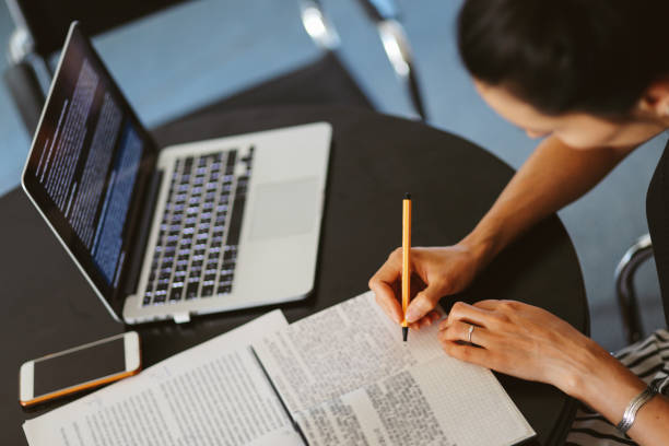 istock Woman reading and working at home 863884666