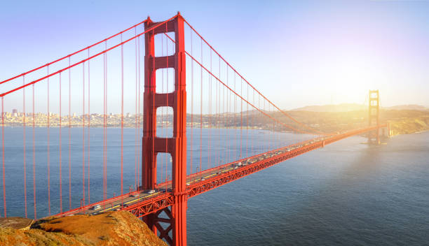 istock San Francisco Golden Gate bridge with fog and sunset 863890088