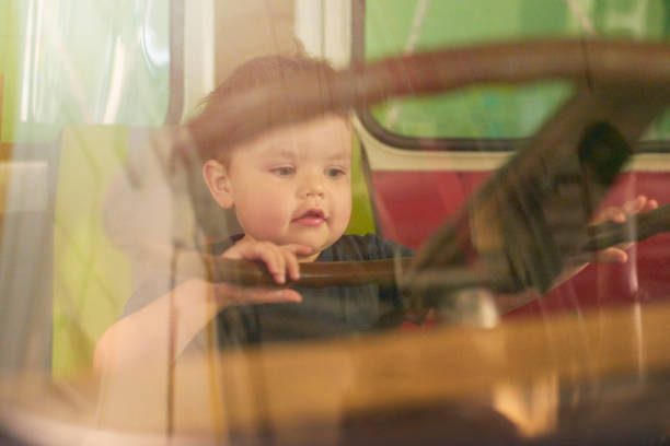 Portrait of a cute baby at the window - Buenos Aires - Argentina