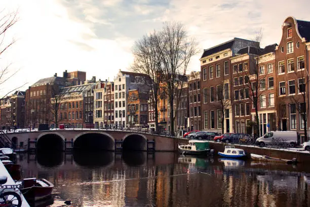 Photo of Amsterdam Canal at Sunset