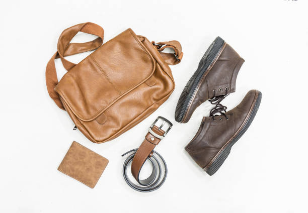 istock Top view set of clothes for men 863945640