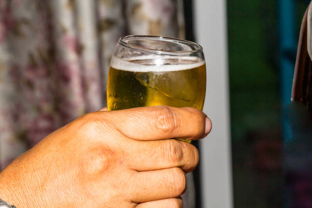 istock The machine of drinking beer dizzy drunk. 863980648