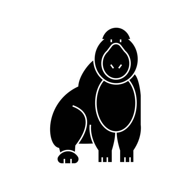 ヴィルンガ国立公園 イラストのストックフォト