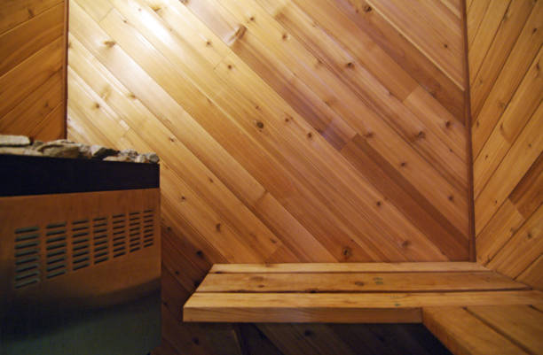 istock Small and personal hot sauna at home 864001498