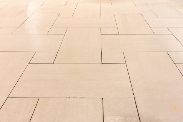 istock Flooring ceramic tiles of hall room, Abstract background 864012666