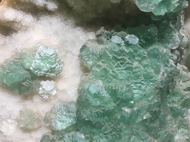 istock Precious stone rock crystal,It's crystal from calcite florite mineral stone. 864032402