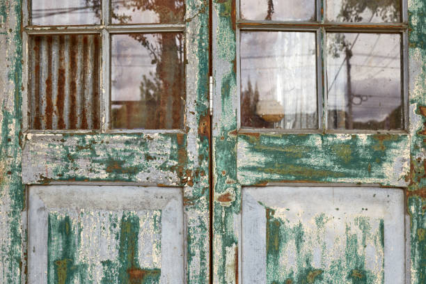 istock Wooden folding doors 864040386