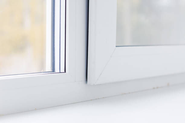istock Modern metal-plastic window and door in new apartment . 864040976