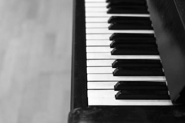 istock piano keys black and white color 864096700