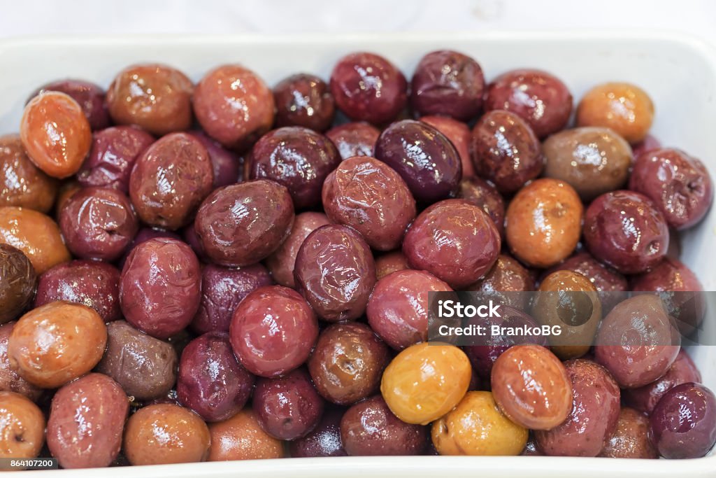 olives different types of olives Appetizer Stock Photo