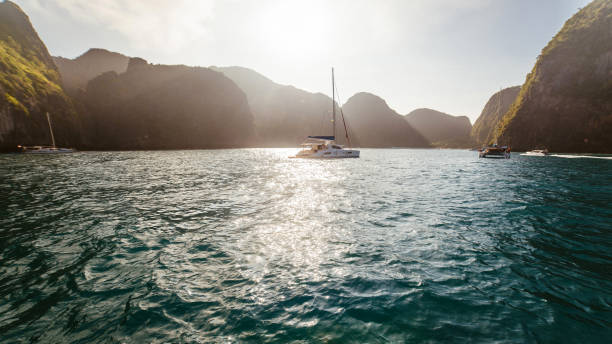 istock Yacht at sunrise 864109602