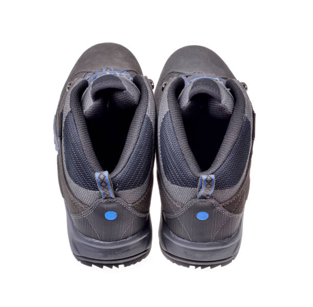 Men's hiking shoes on an isolated