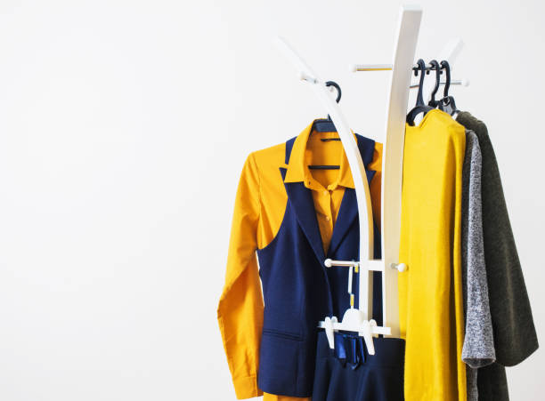 istock clothes on a hanger on a white background 864110704