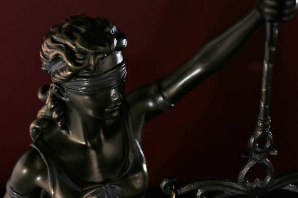 istock An concept Image of a dark justice Lady - symbol 864113630