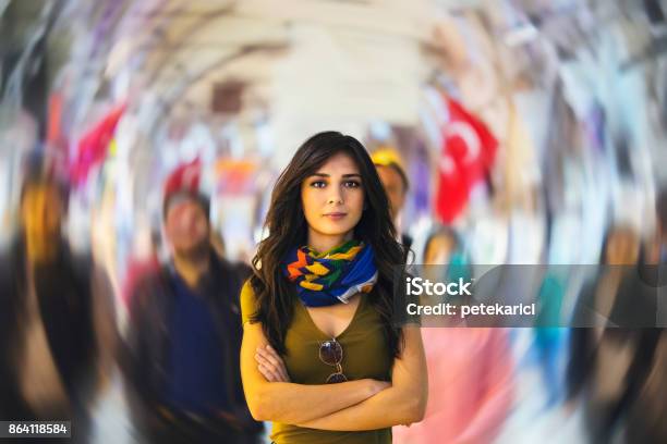 Tourist In Grand Bazaar Istanbul Turkey Stock Photo - Download Image Now - 2017, 25-29 Years, Adult