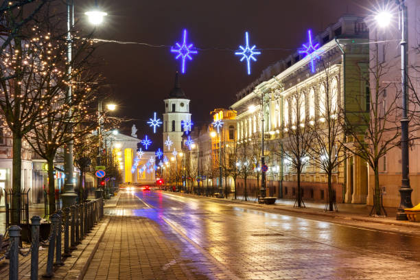 istock Christmas Gediminas prospect, Vilnius, Lithuania 864138240