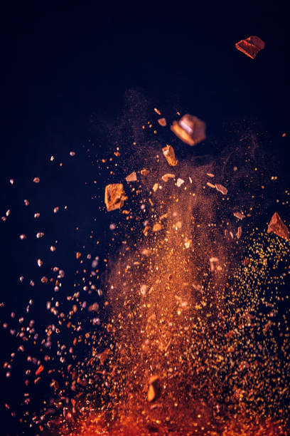 istock Spice Mix Food Explosion with Cocoa Powder and Chocolate 864158390