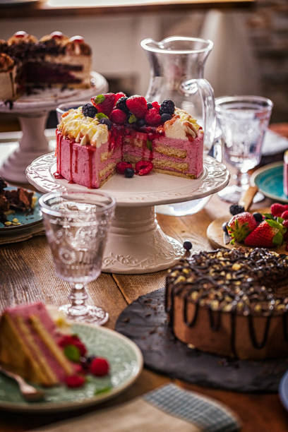 Variation of Berry Layer Cake, Chocolate Cake and Black Forest Cake