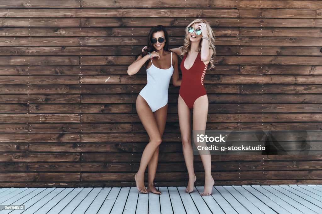 Só para meninas! - Foto de stock de Roupa de natação royalty-free