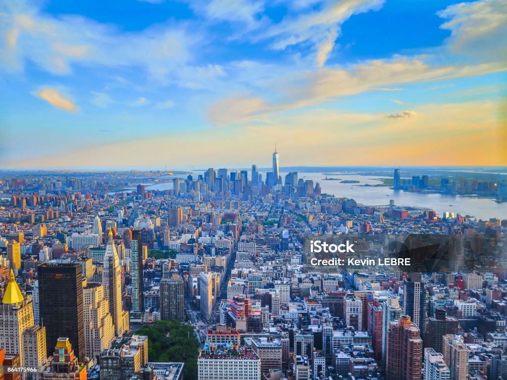 Visiting New-York on the east coast of USA The Big Apple, New-York in USA Adventure Stock Photo