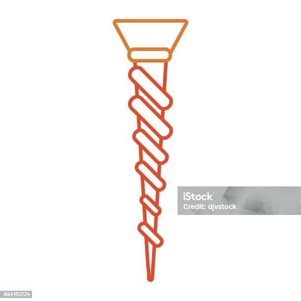Structure Screw Vector Screw Vector Illustratio Stock Illustration - Download Image Now - Bolt ...