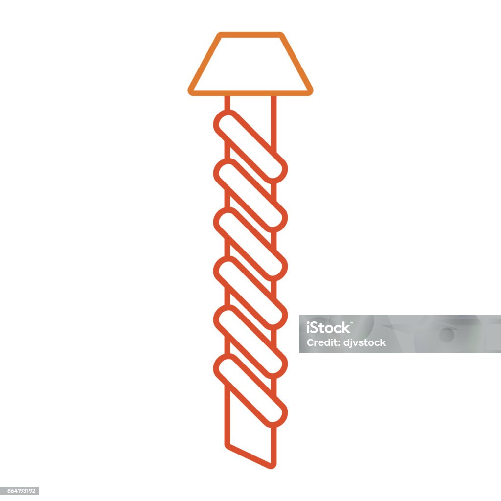 Structure Screw Vector Screw Vector Illustratio Stock Illustration - Download Image Now - Bolt ...