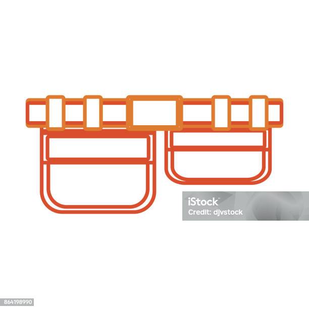 Tool Belt Vector Illustrati Stock Illustration - Download Image Now - Adhesive Tape, Adult, Belt