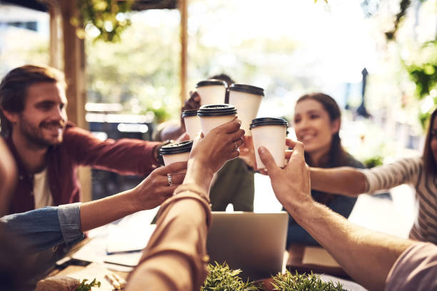 istock Toast to a successful meeting 864238440
