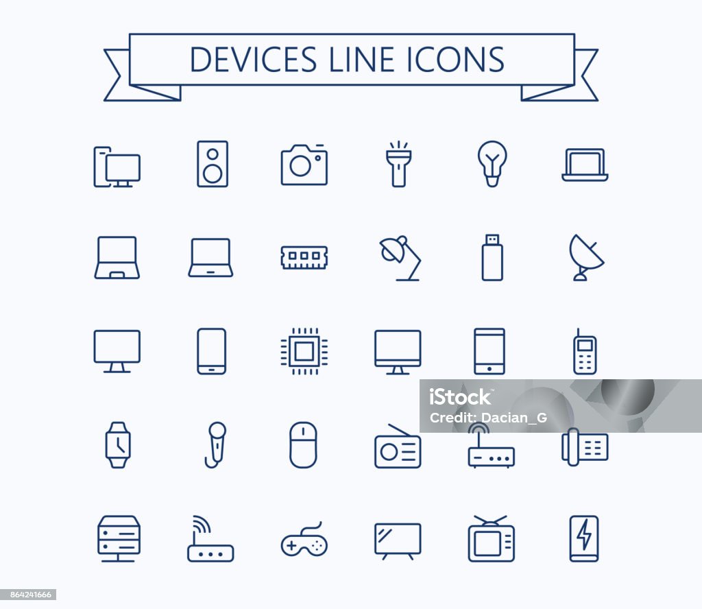 Electronic devices vector thin line mini icons set. 24x24 Grid. Pixel Perfect.Editable stroke. Electronic devices vector thin line mini icons set. 24x24 Grid. Pixel Perfect.Editable stroke. eps 10 Flashlight stock vector