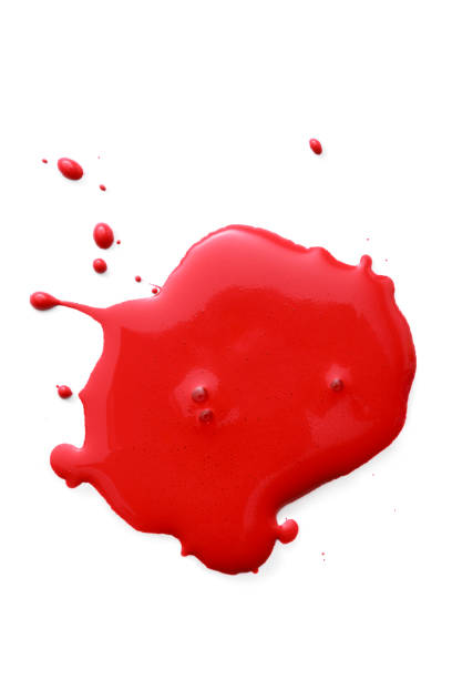 istock Cosmetics: Nail Polish Splash Isolated on White Background 864246648