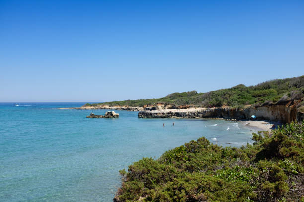istock Apulian coastline in a summer day. Italy 864256220