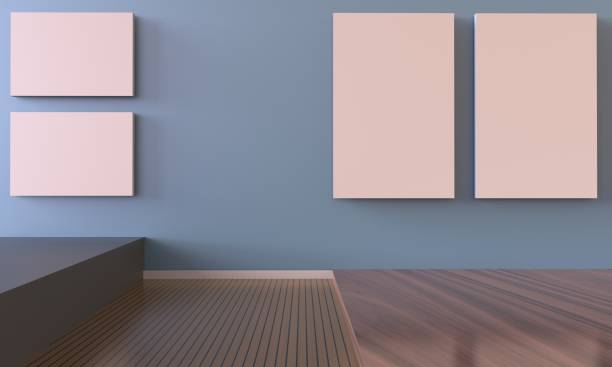 istock Exhibition Art Gallery and picture frame 864272972