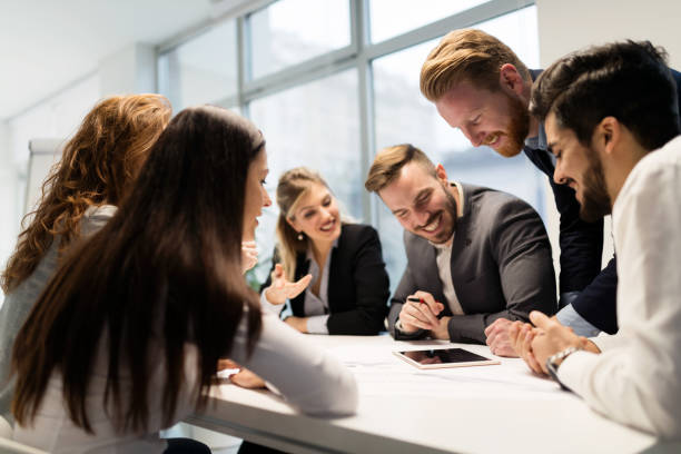 istock Group of architects working together on project 864279188