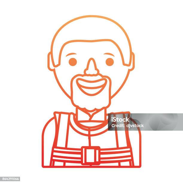 Working Man Vector Illustratio Stock Illustration - Download Image Now - Adult, Adults Only, Architectural Column