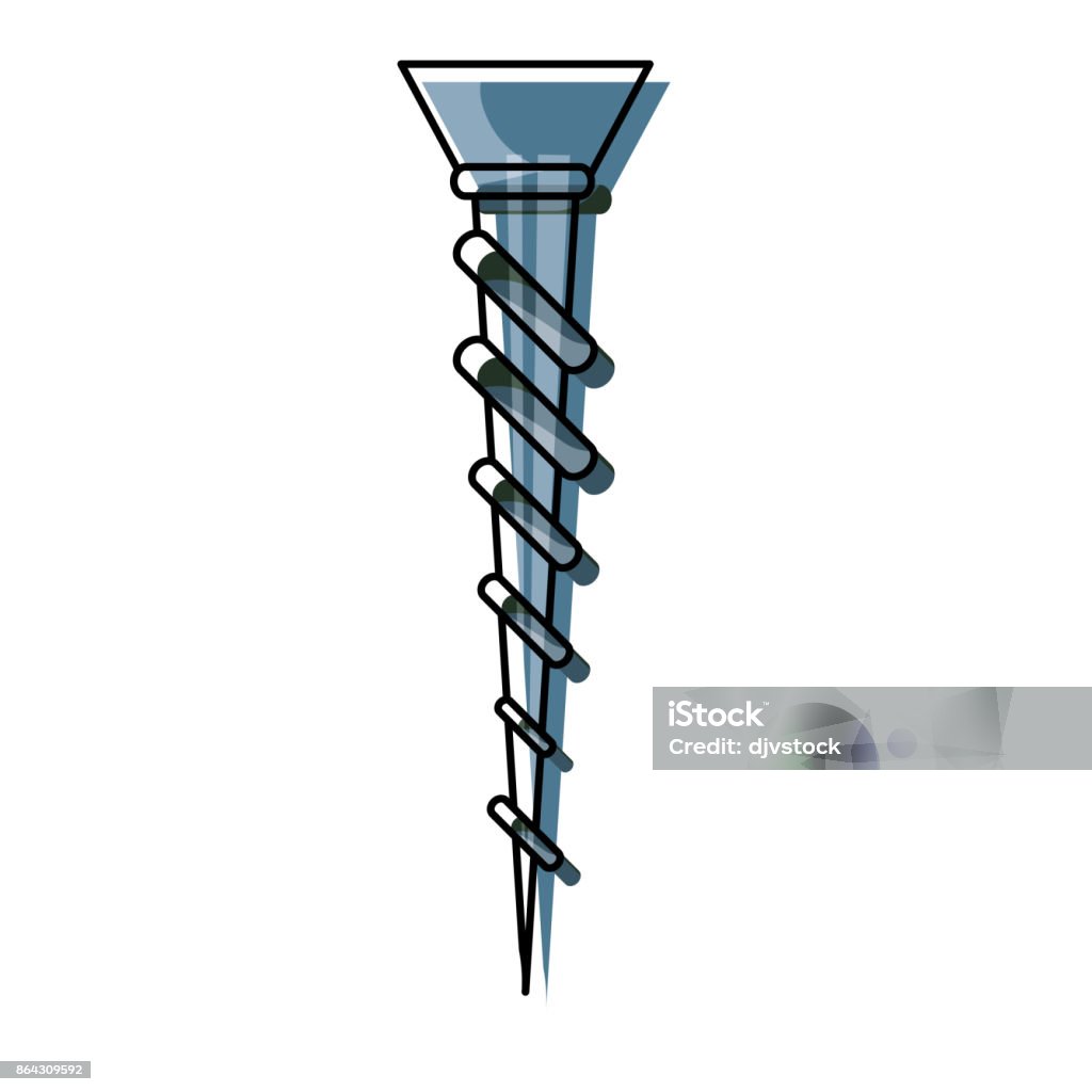 Structure Screw Vector Screw Vector Iilustration Stock Illustration - Download Image Now ...