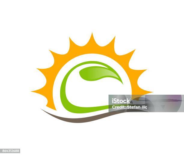 Sunset Icon Stock Illustration - Download Image Now - Icon Symbol, Wave - Water, Farm