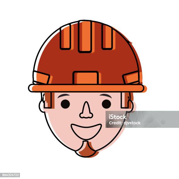 Working Man Vector Illustration Stock Illustration - Download Image Now - Adult, Adults Only, Architectural Column