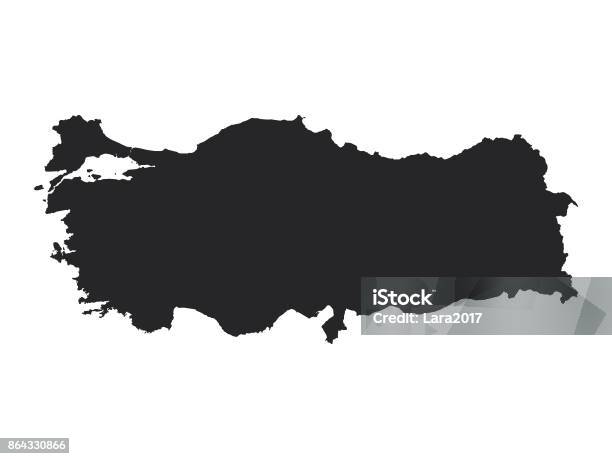 Ilustración de Mapa De Turquía y más Vectores Libres de Derechos de Turquía - Turquía, Mapa, Vector