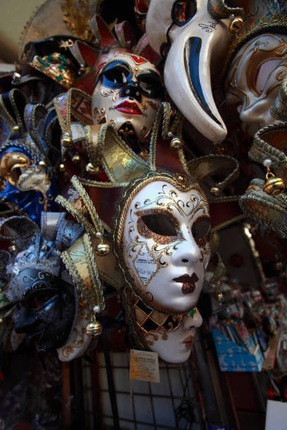 istock typical venetian masks on the stalls b 864334022