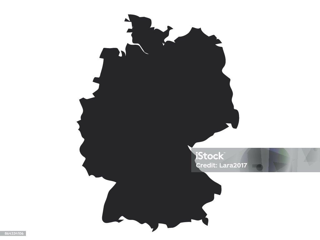 Map of Germany Vector illustration of map of Germany Map stock vector